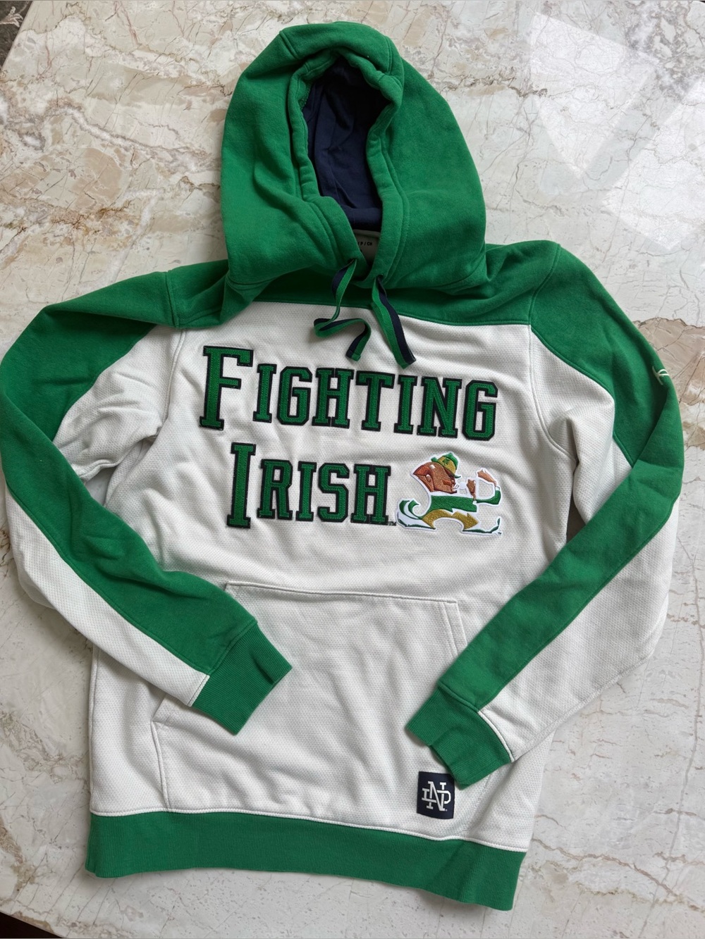Under Armour Green and White Fighting Irish Hoodie